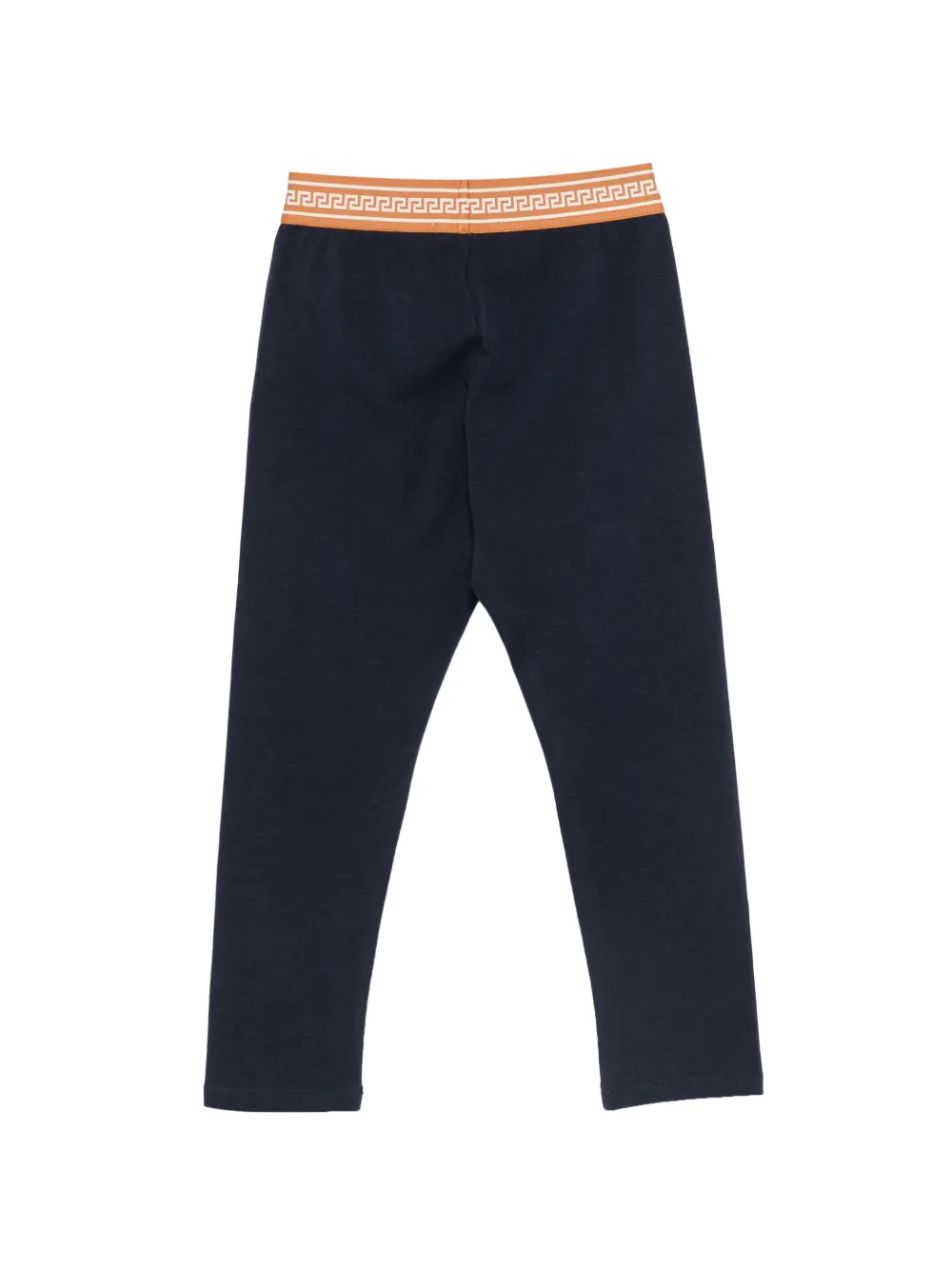 Versace Kids Legging met logoprint Blauw