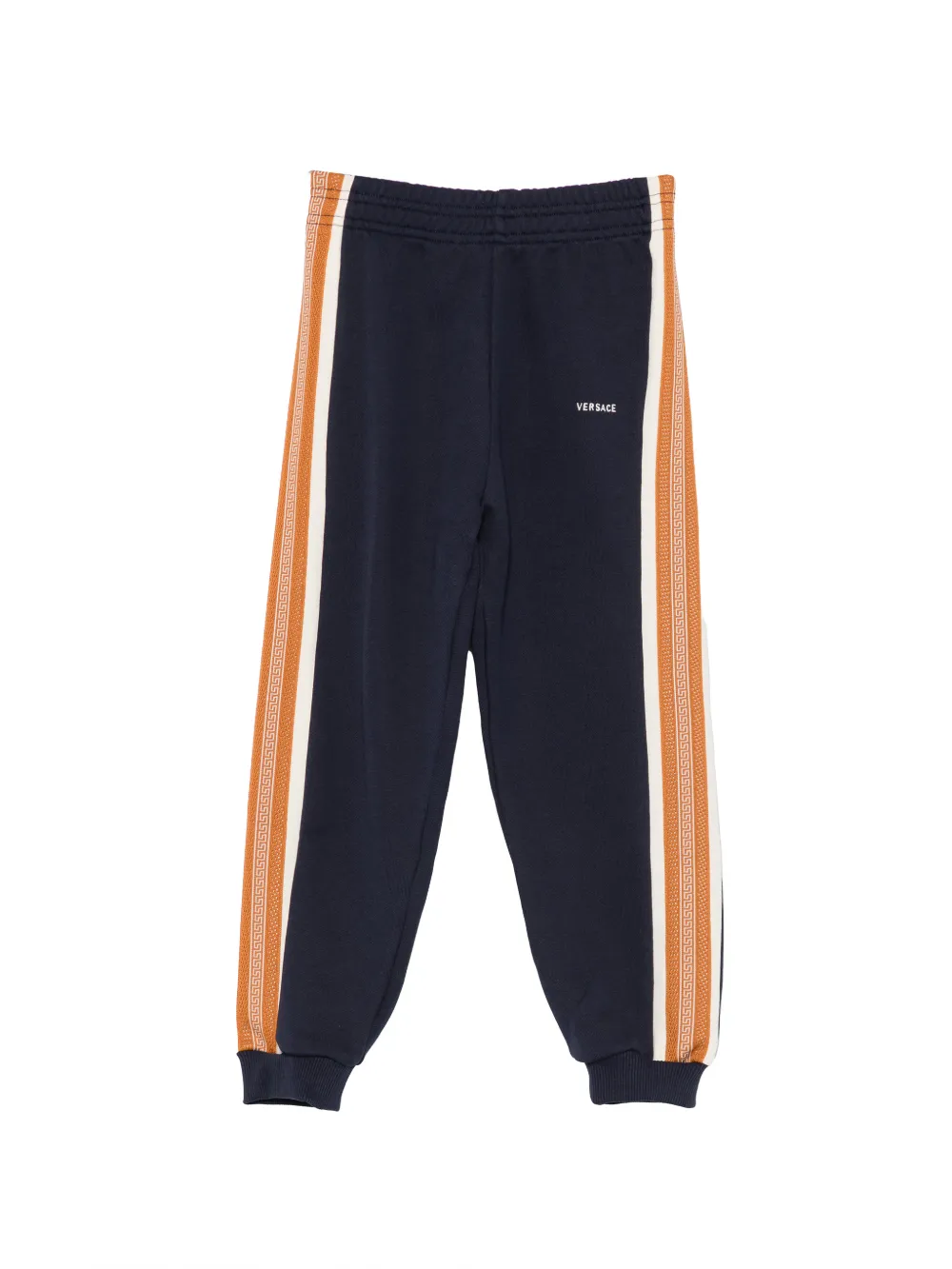 Versace Kids Greca-tape track pants - Blu