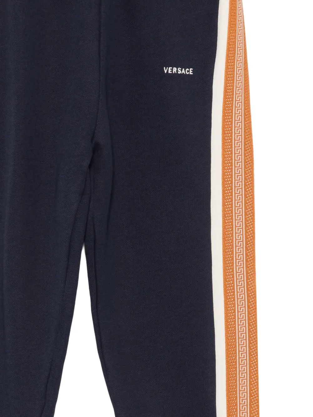  Versace Kids Greca-tape Track Pants - Azul 