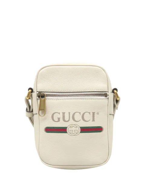 Gucci Pre-Owned 2016-2026 Mini Grained Calfskin Logo crossbody bag