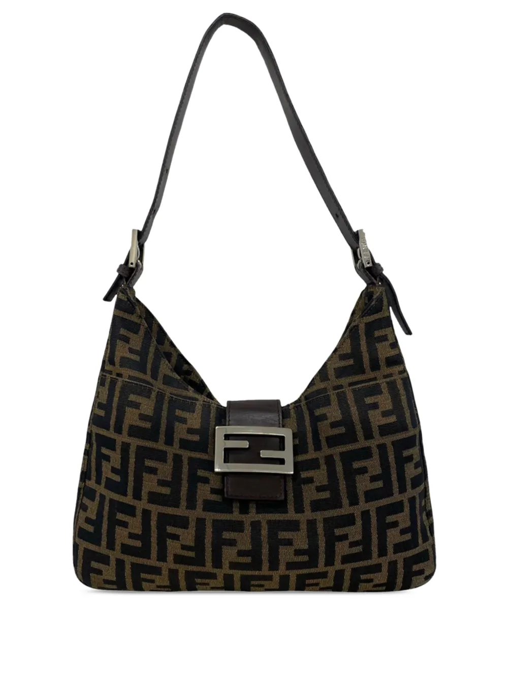 Fendi Pre-Owned 2000-2010 Zucca Canvas shoulder bag - Marrone