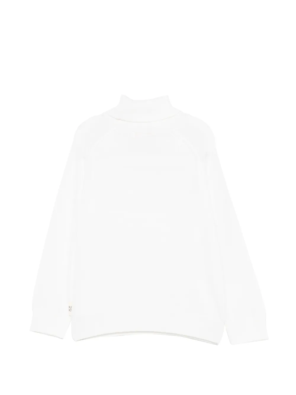  Douuod Kids Turtleneck Raglan-sleeve Sweater - Blanco 