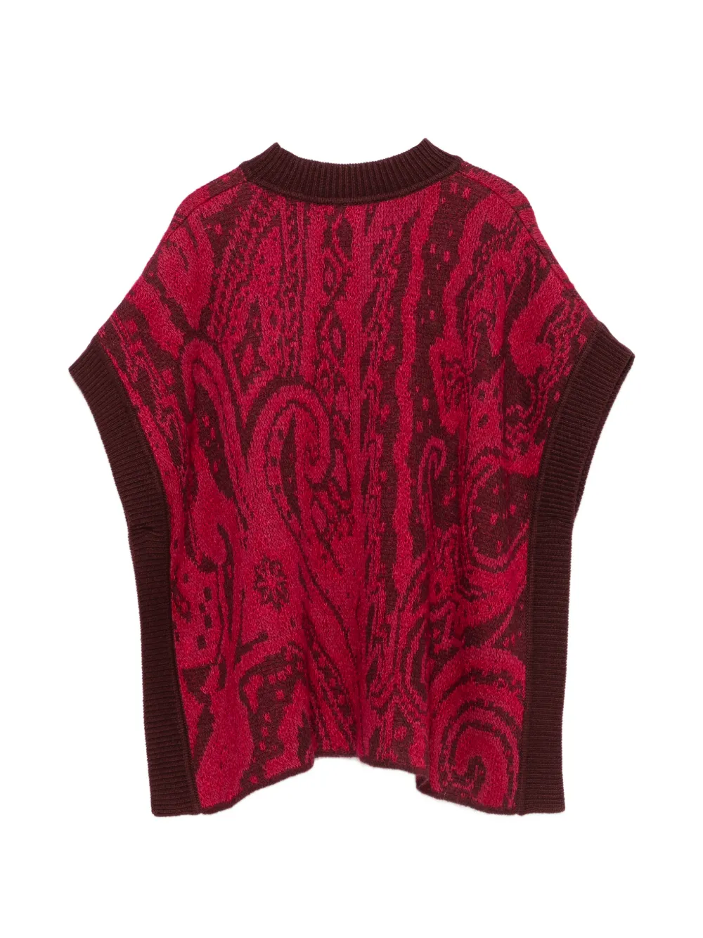ETRO KIDS Poncho met paisley-print Rood