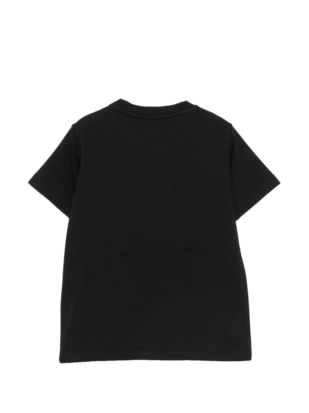 Balmain Kids T-shirt met geborduurd logo en knoopdetail Zwart