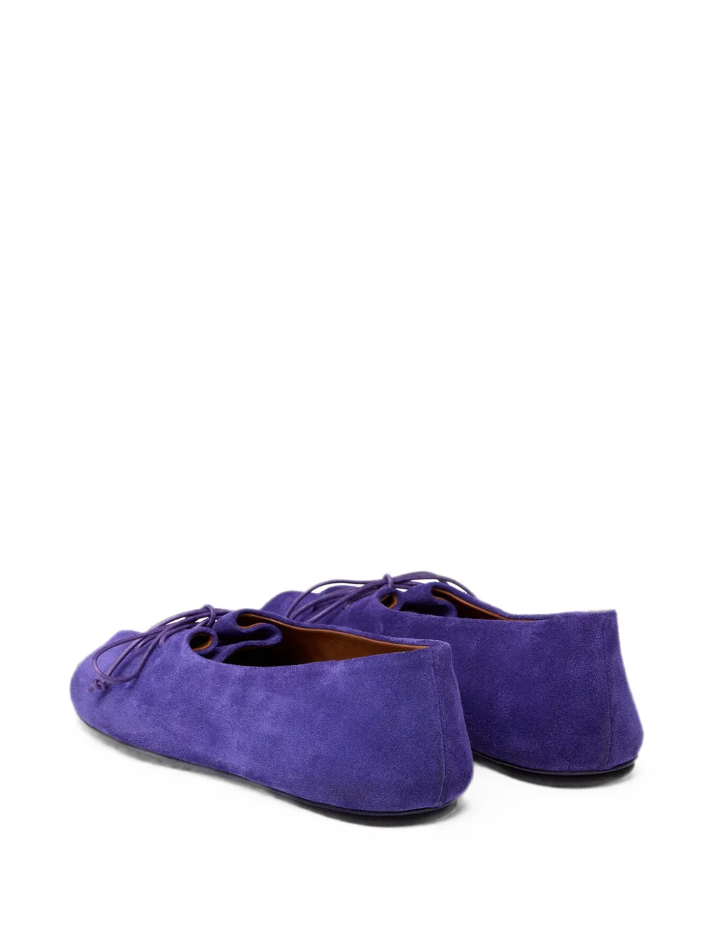 Marsèll Girella bow-detail suede ballet flats Paars