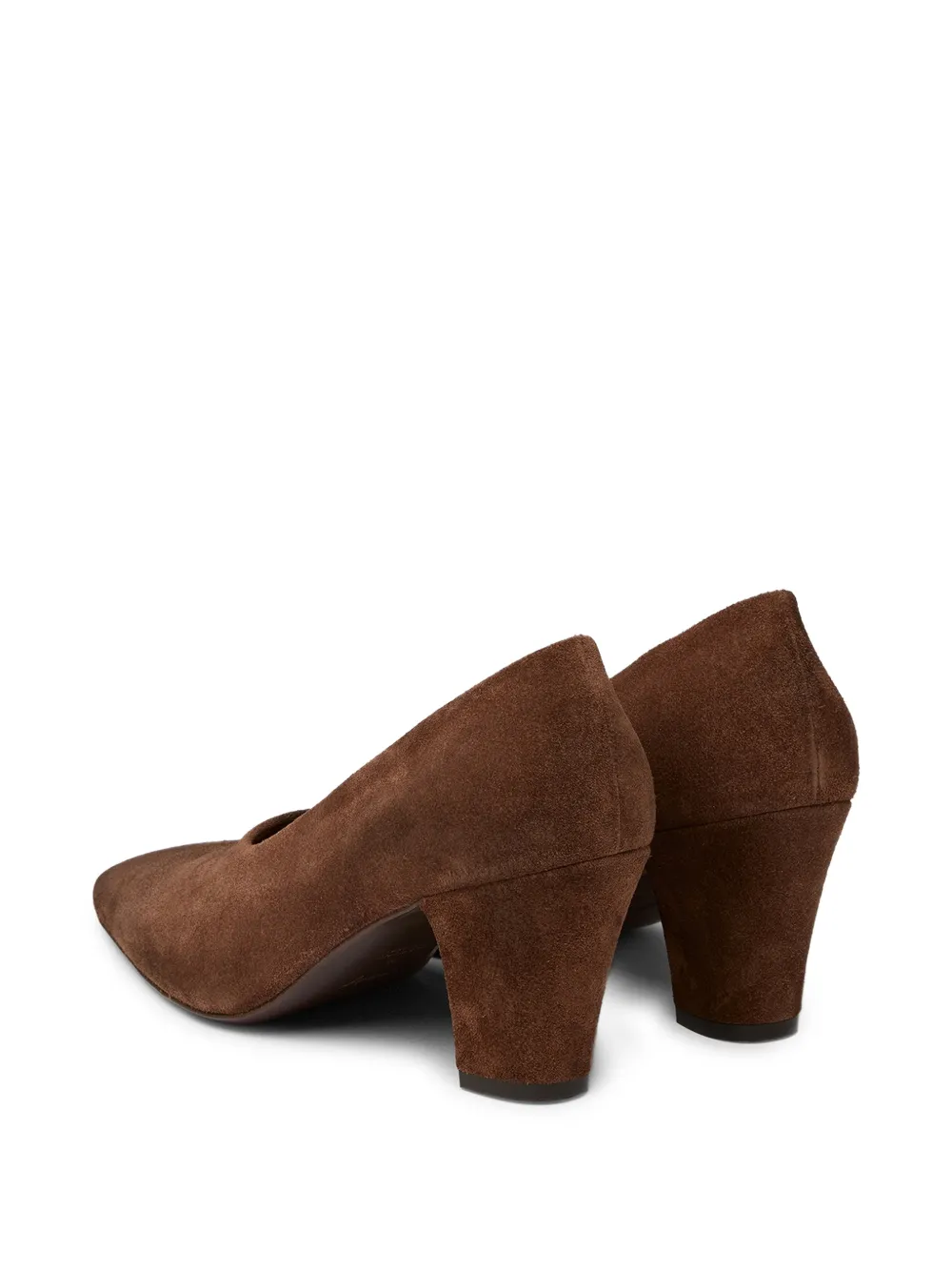 Marsèll Figura suede almond-toe pumps Bruin