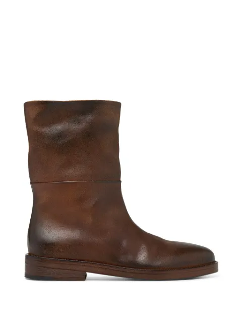 Marsèll Tubetto burnished-effect leather boots