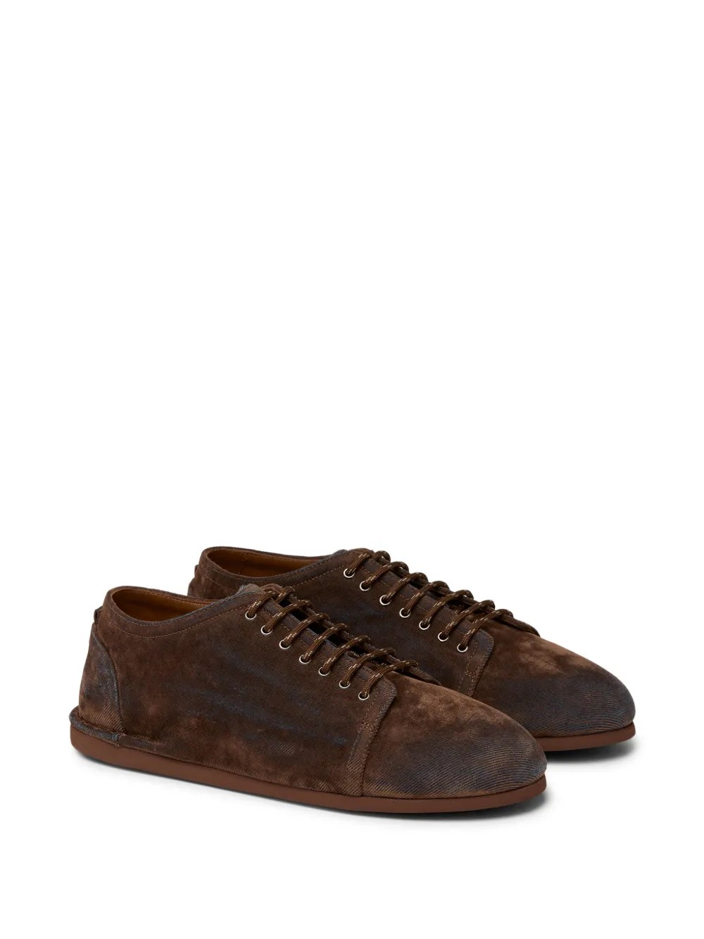 Marsèll Sancrespella distressed-effect lace-up derby shoes Bruin