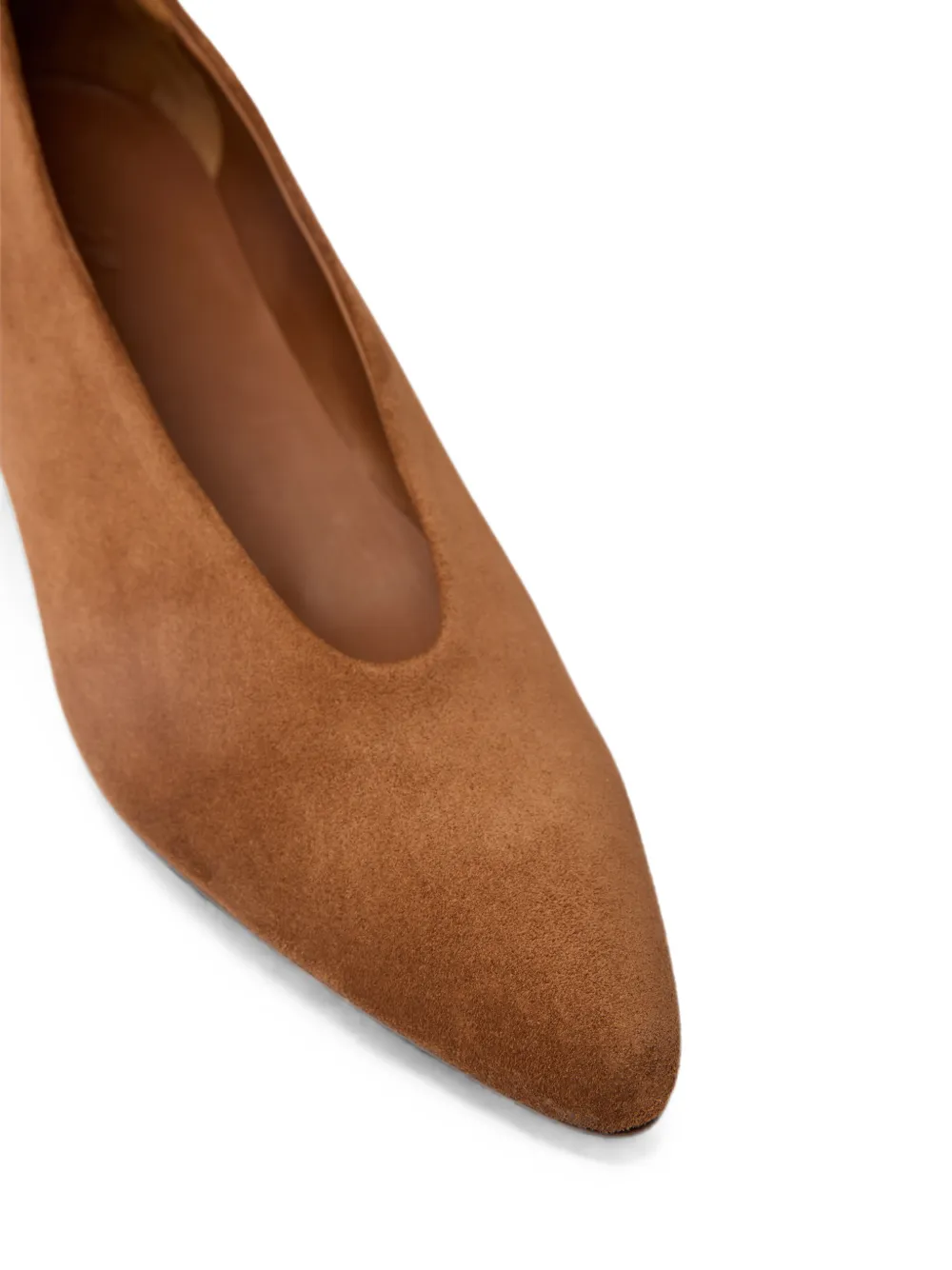 Marsèll Longiforma suede pointed-toe pumps Bruin
