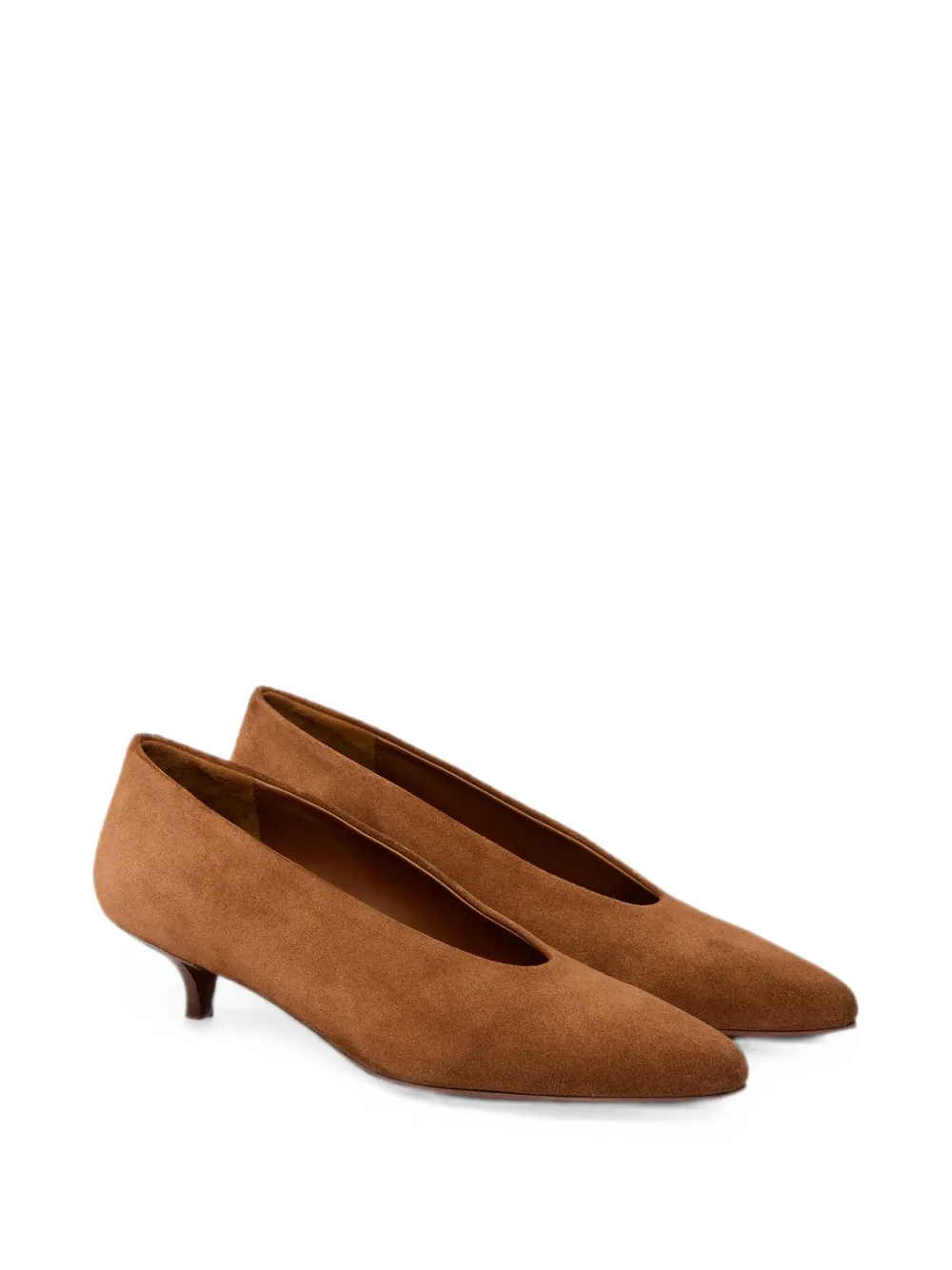 Marsèll Longiforma suede pointed-toe pumps Bruin