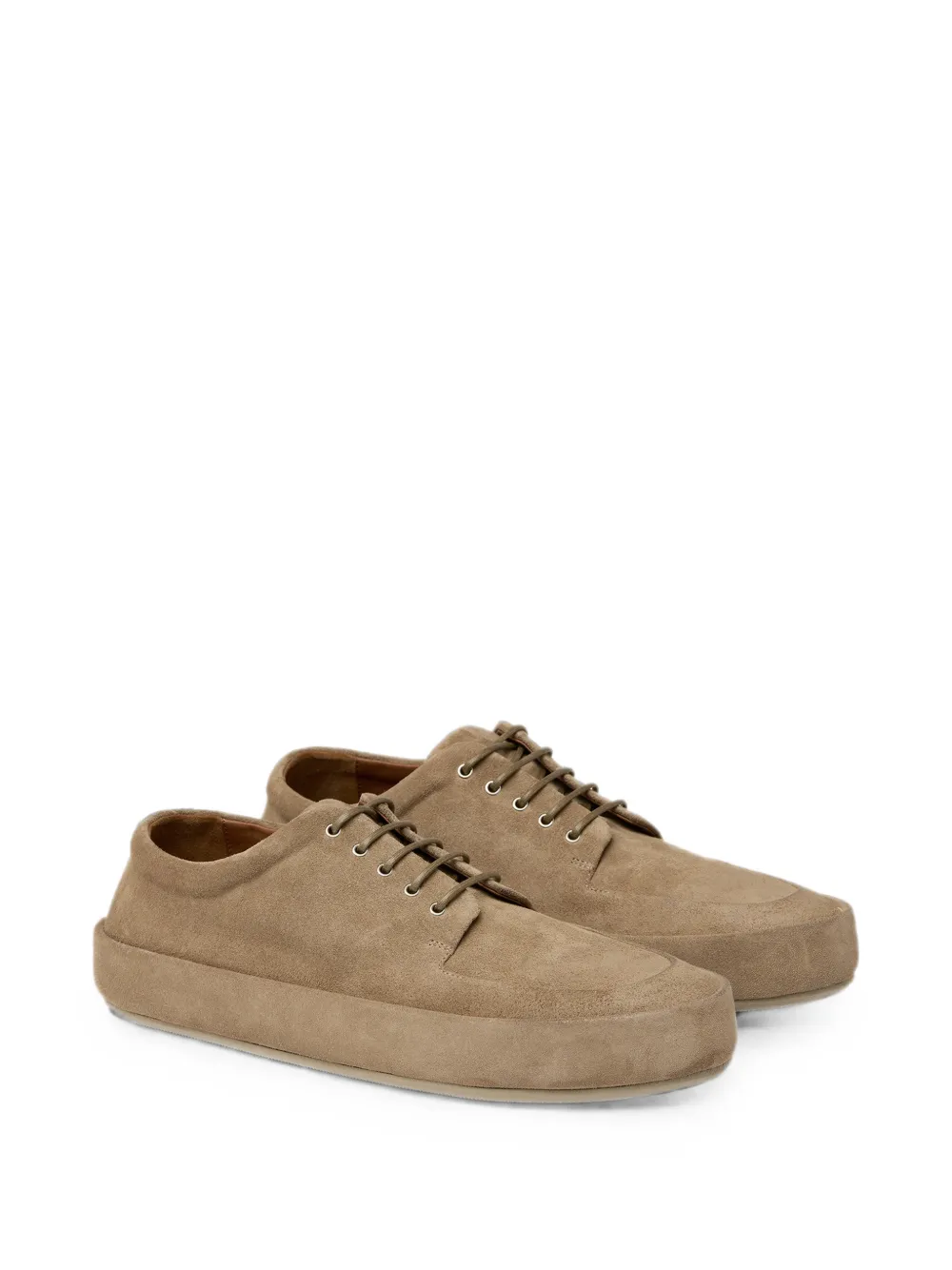 Marsèll Cassapelle suede platform Derby shoes Beige