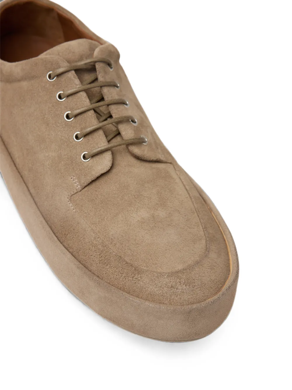 Marsèll Cassapelle suede platform Derby shoes Beige