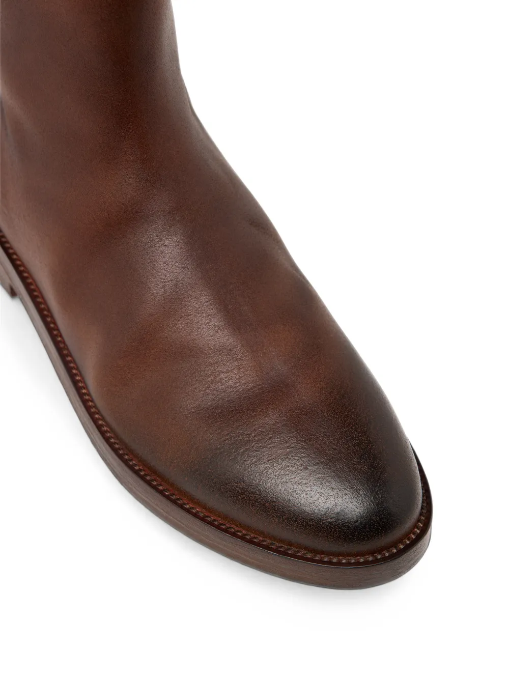 Marsèll burnished leather boots Bruin