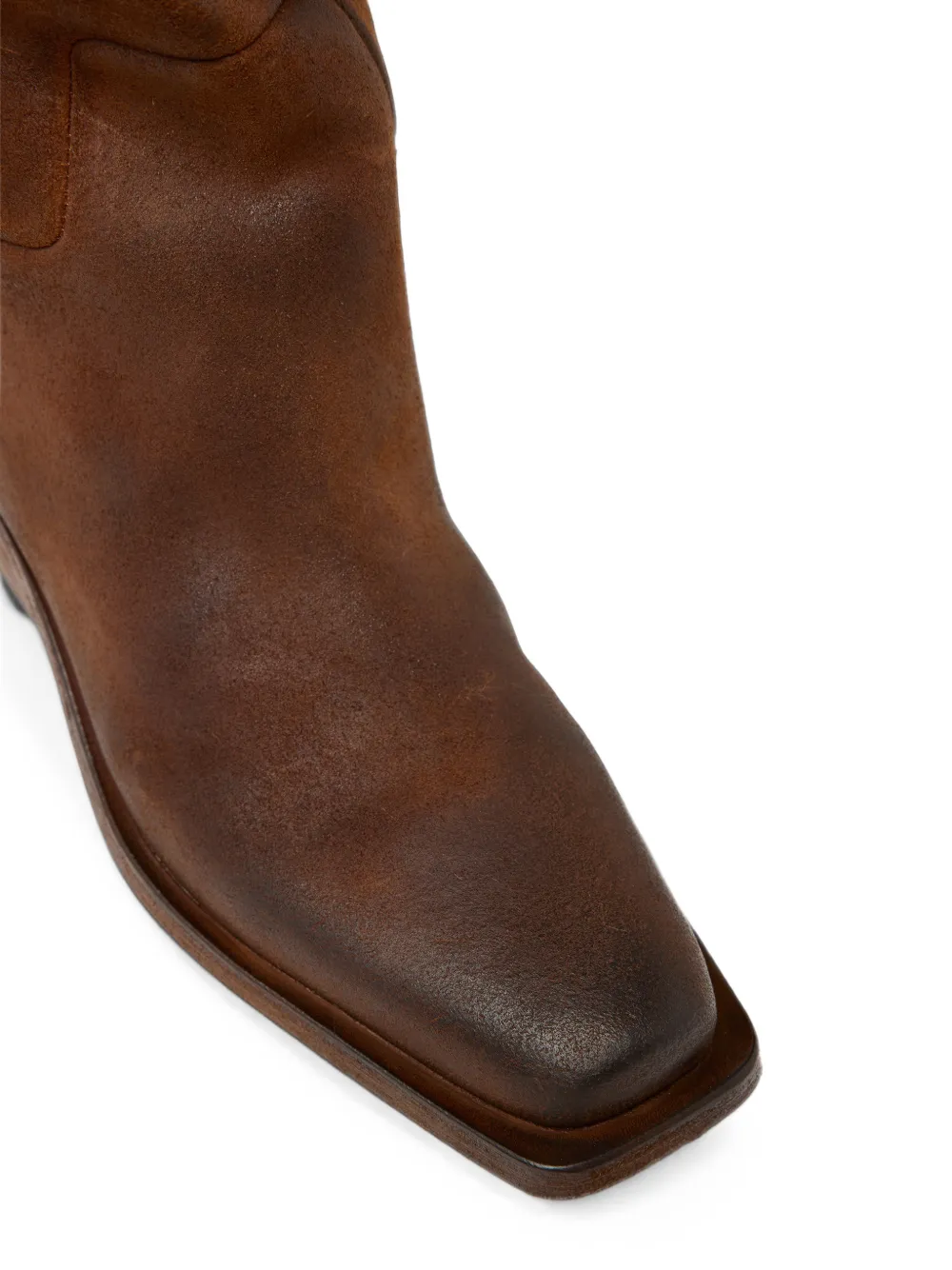 Marsèll distressed-effect square-toe boots Bruin