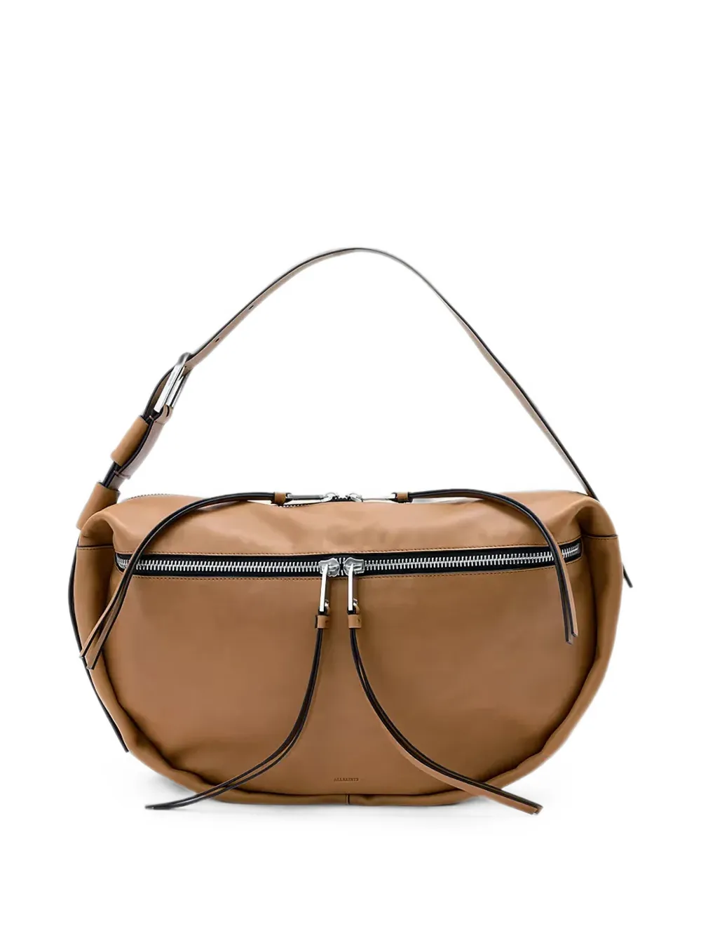 AllSaints Noemie zip-detail tote bag - Marrone