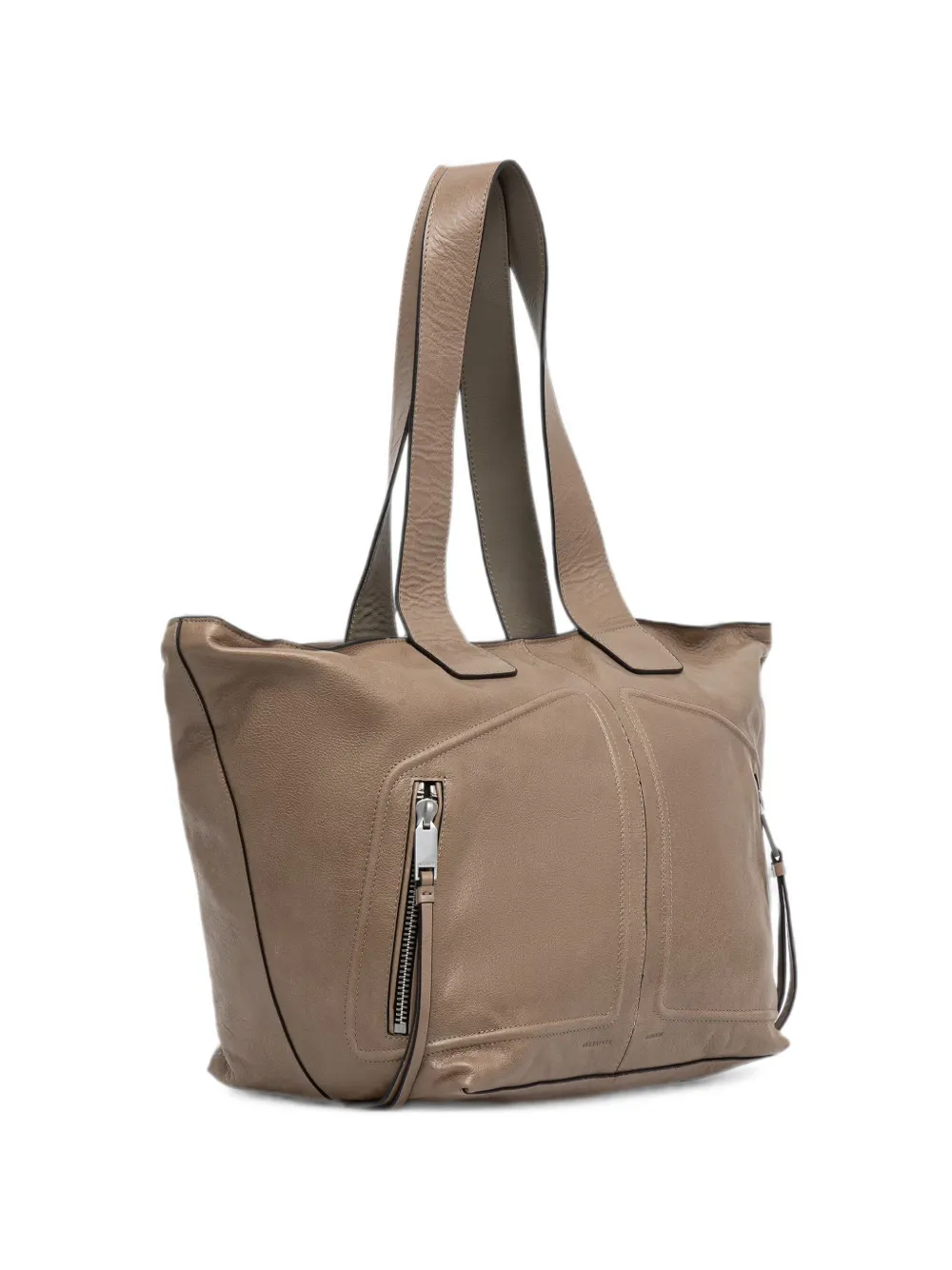 AllSaints Jean zip-detail leather tote bag - Toni neutri