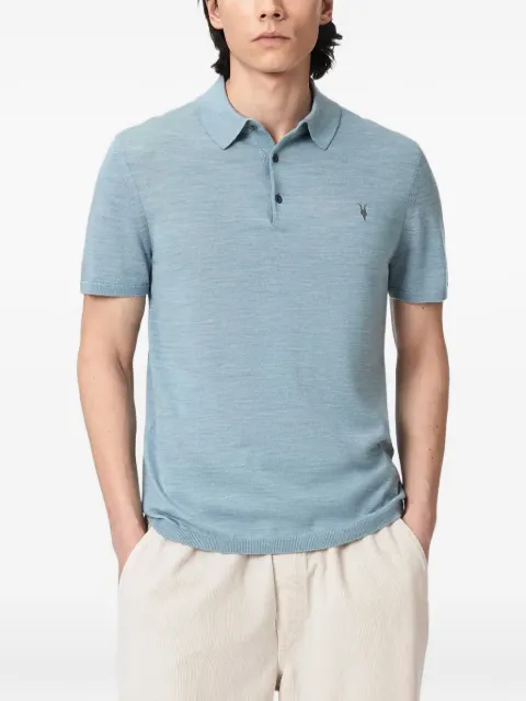 AllSaints Mode merino wool short-sleeve polo shirt