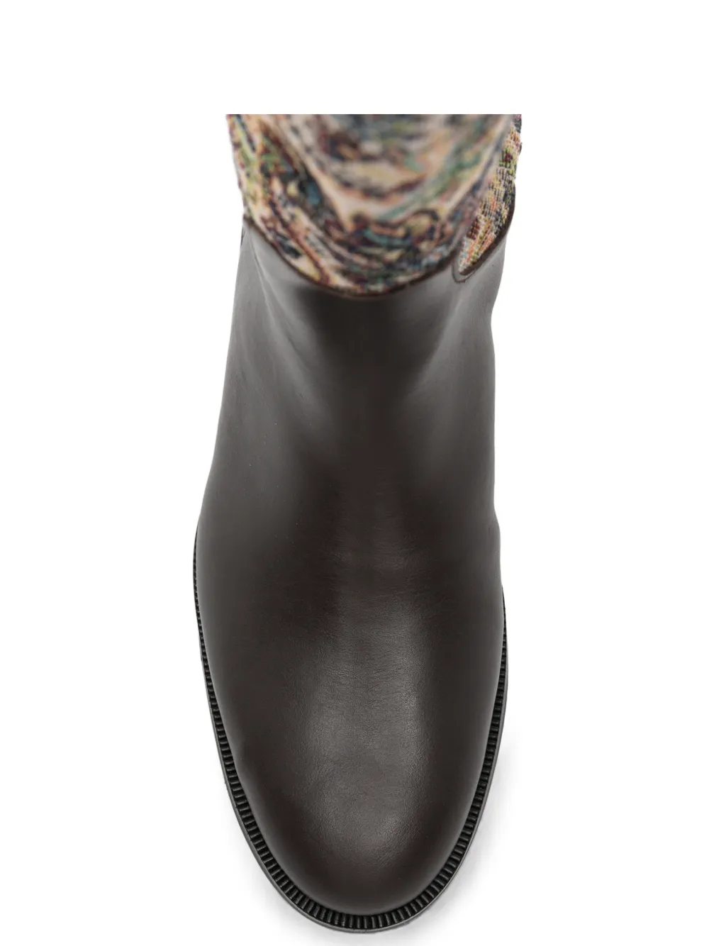 ETRO KIDS Laarzen met paisley-print en Pegasus-patroon Bruin