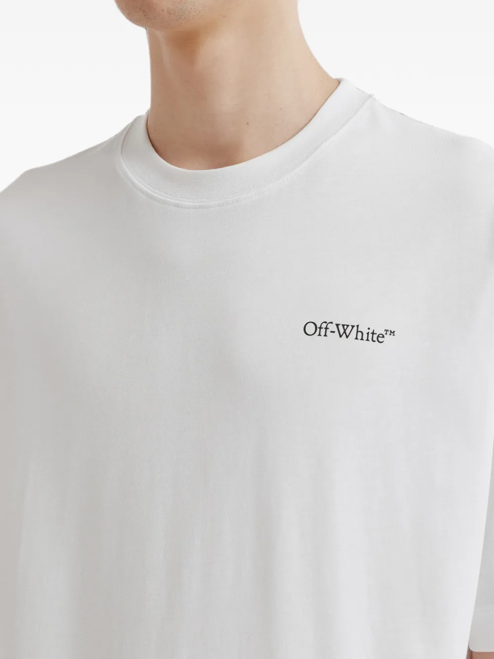 Off-White T-shirt met logoprint Wit