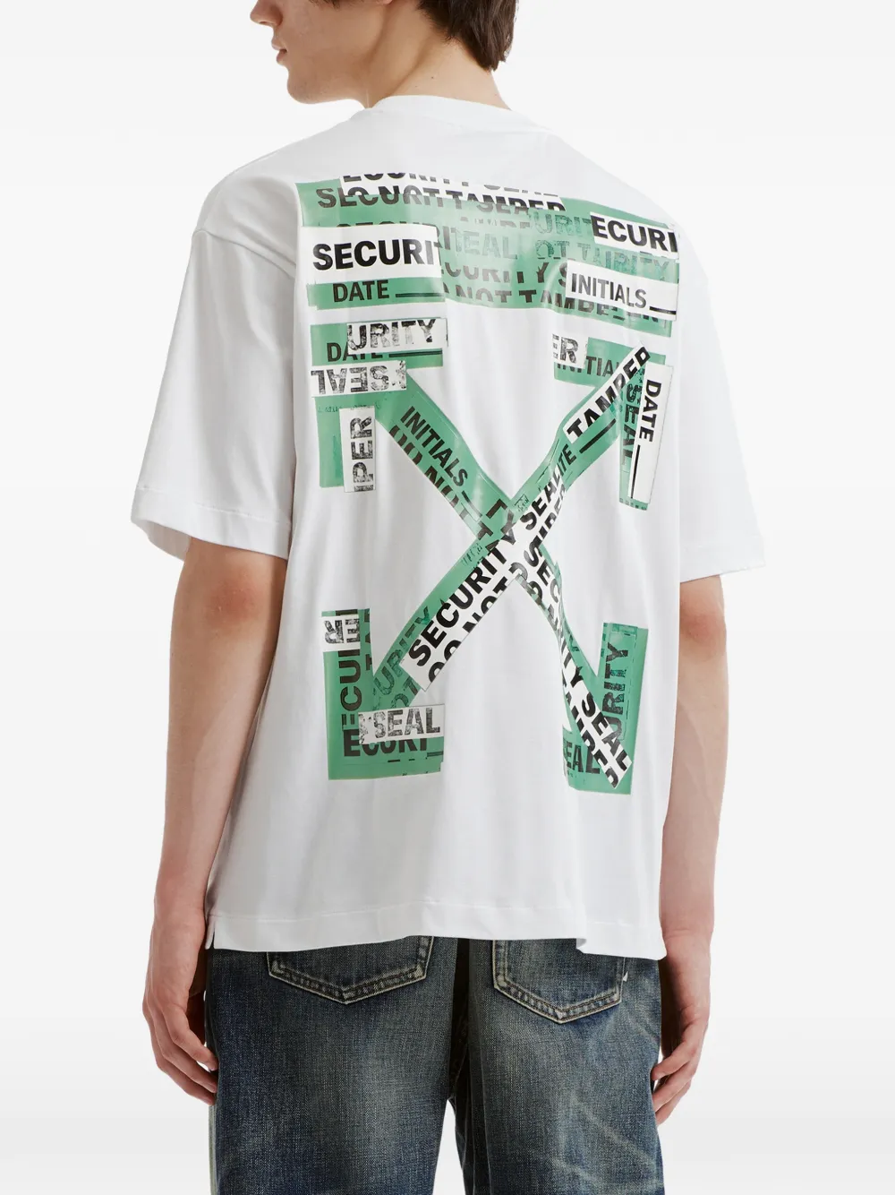 Off-White T-shirt met logoprint Wit