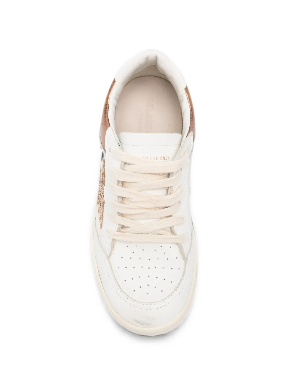 Golden Goose Kids Ball Star glitter-patch sneakers Wit