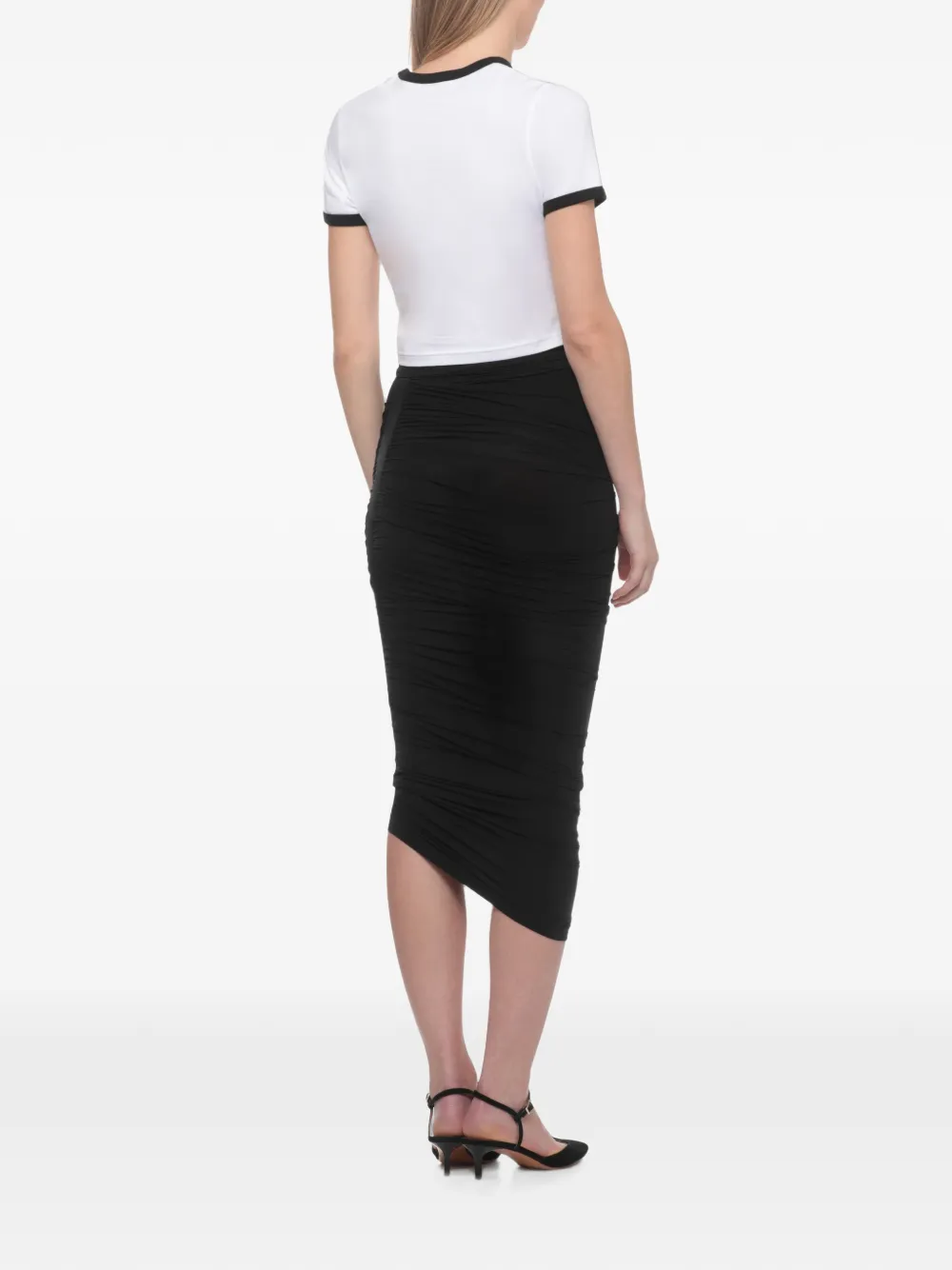 Casablanca Cropped T-shirt met logoprint Wit