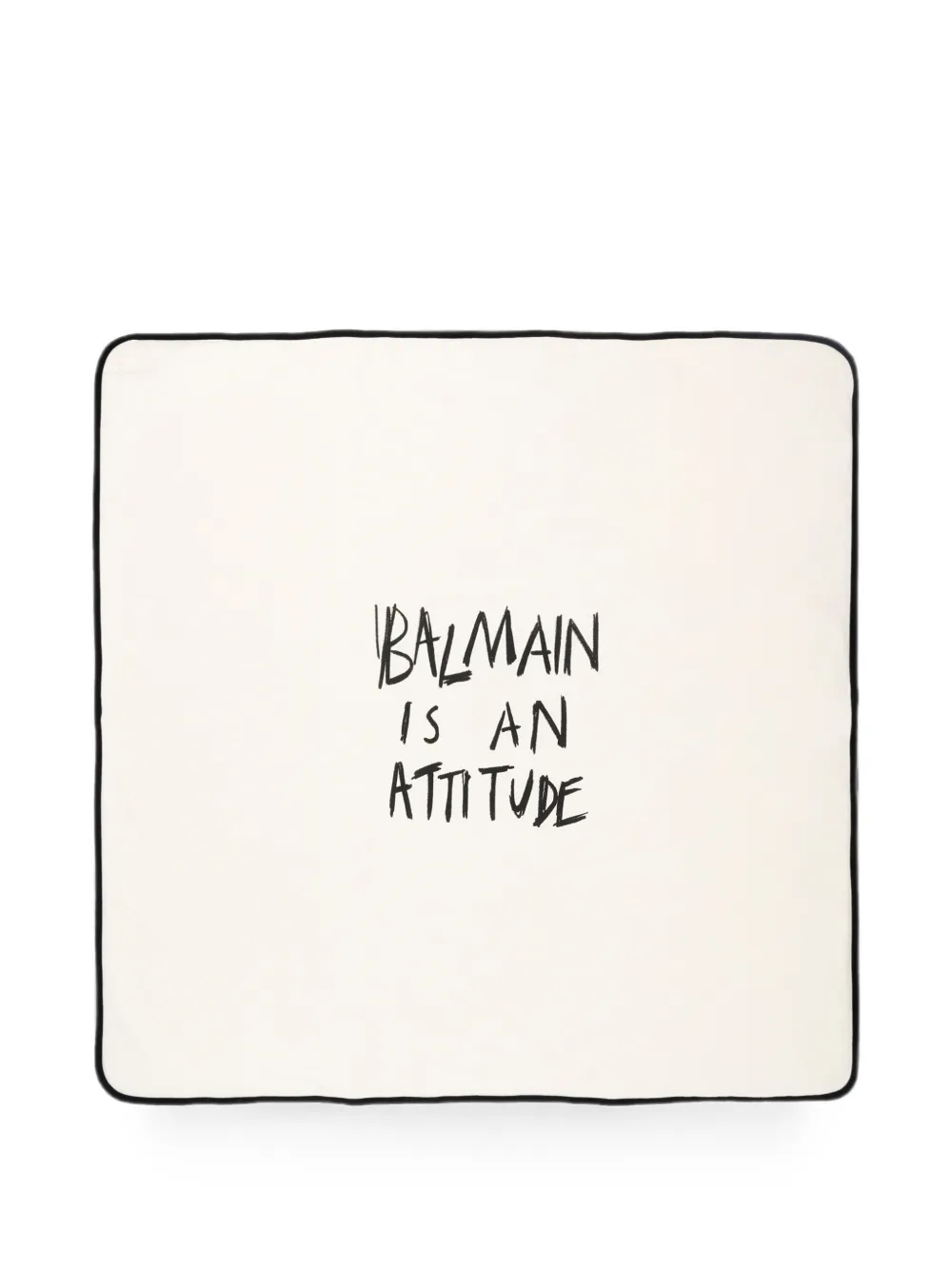 Balmain Kids logo-print blanket - Toni neutri