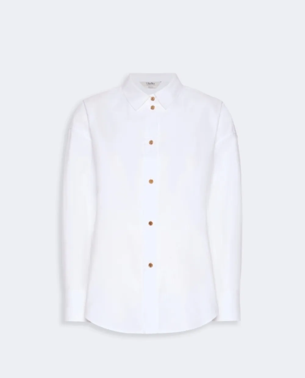 'S Max Mara drop-shoulder button-down shirt - White