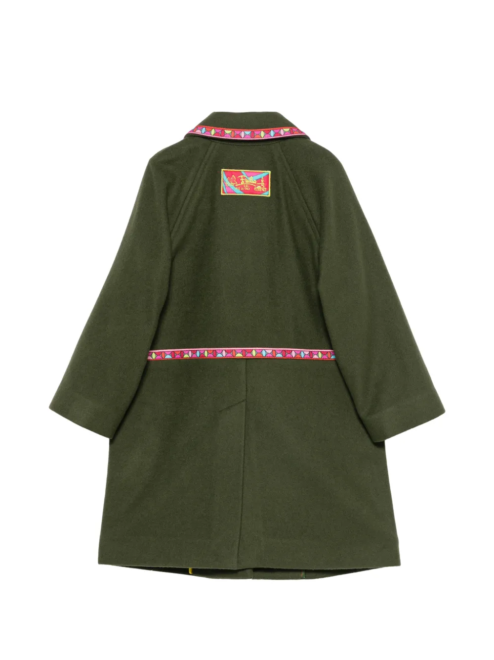 PUCCI Junior Jas met geometrische afwerking Groen