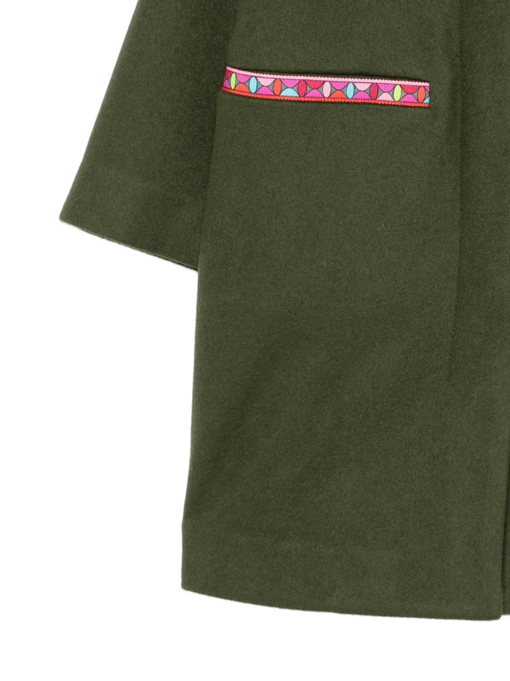 PUCCI Junior Jas met geometrische afwerking Groen