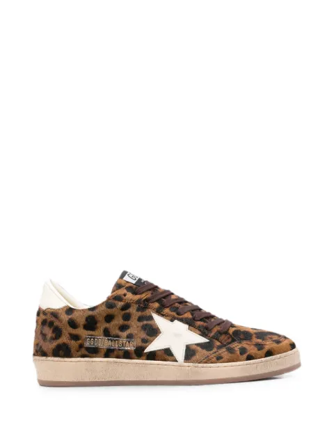 Golden Goose Ball Star leopard-pattern sneakers
