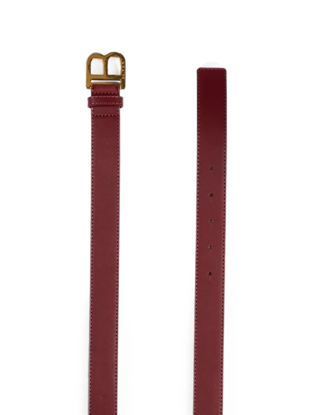 Balmain Kids Leren riem Rood
