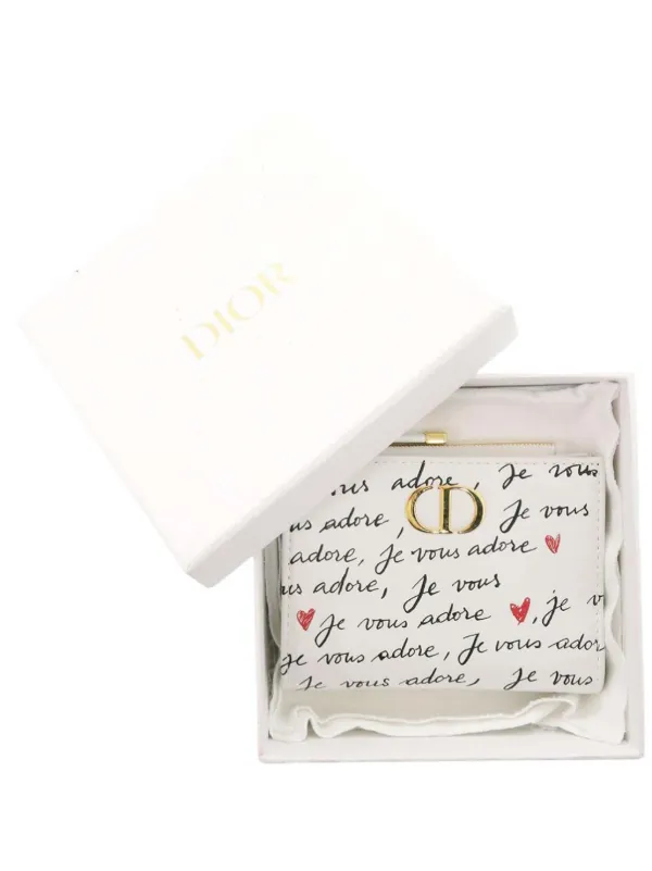 Christian Dior Pre-Owned 2024 Leather Je Vous Adore Heart Caro