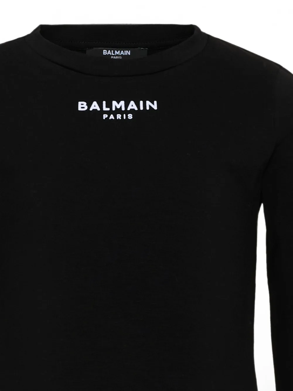 Balmain Kids T-shirt met lange mouwen Zwart