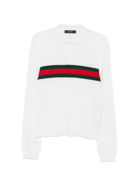 Gucci playera tipo polo de cachemira con detalle Web