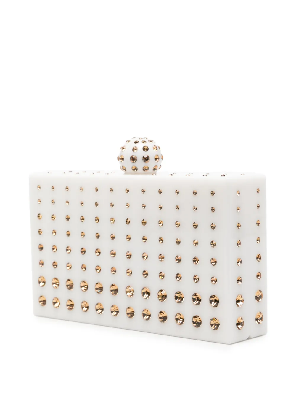 Aquazzura Tequila clutch verfraaid met kristallen Wit