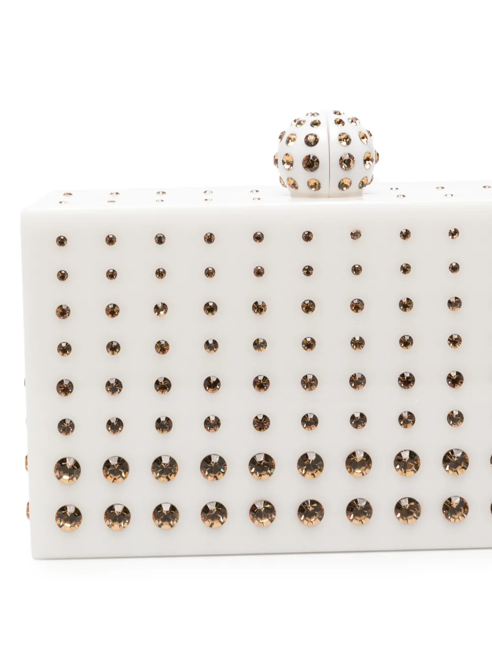 Aquazzura Tequila clutch verfraaid met kristallen Wit