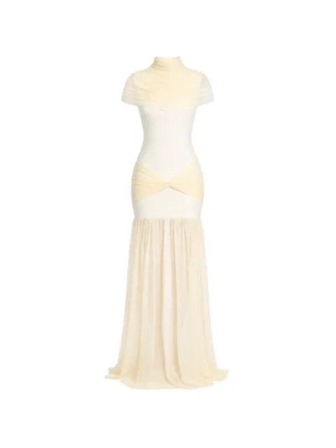AXEL 113 Grace mesh-panelled maxi dress