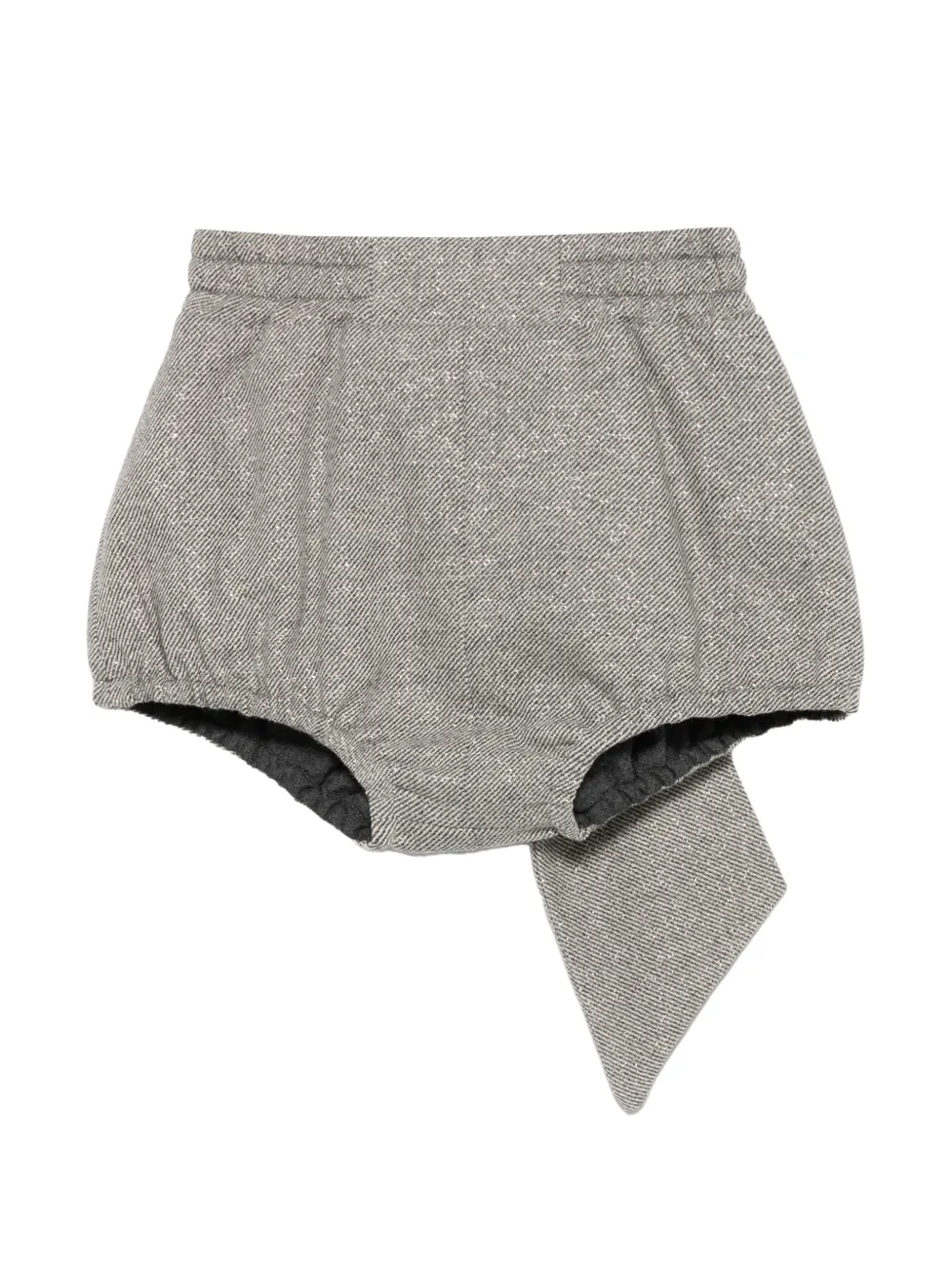 Douuod Kids bow-detail shorts - Grey