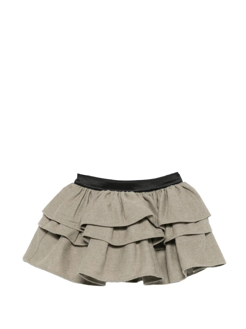Douuod Kids ruffled-embellishment skirt - Toni neutri