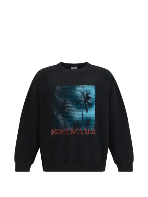 Balenciaga palm-print cotton sweater