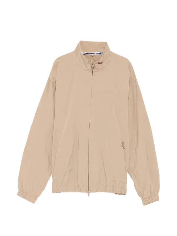 Alexander Wang Perforated Logo Track Trousers in Neutrals