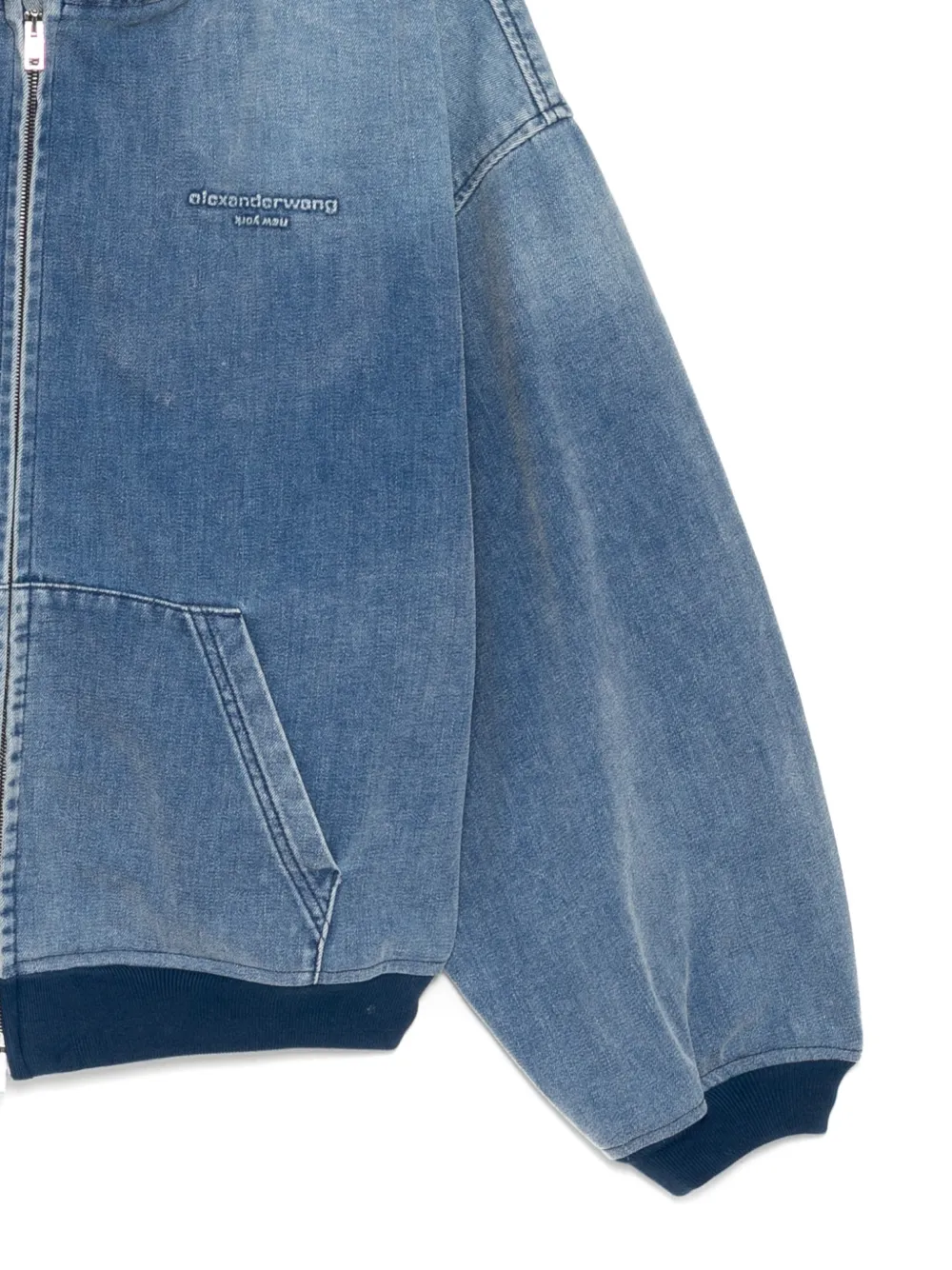Alexander Wang Brushed Oversized Jacket | Blue | FARFETCH