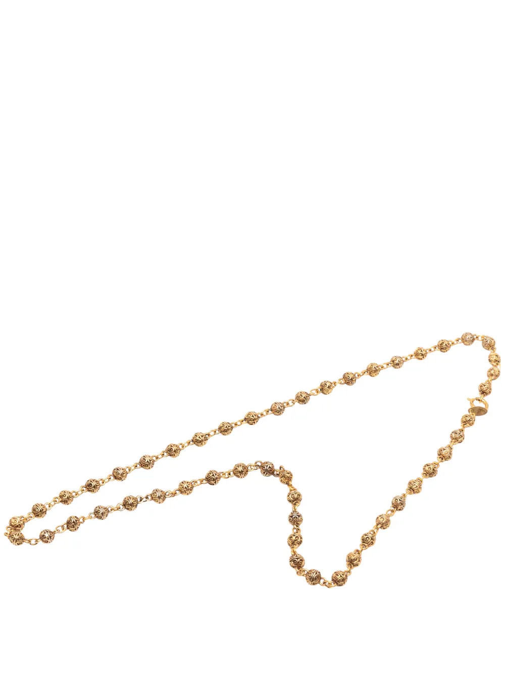 CHANEL Pre-Owned 1970-1980 Gold Plated Bead Strand Necklace costume necklace - Oro