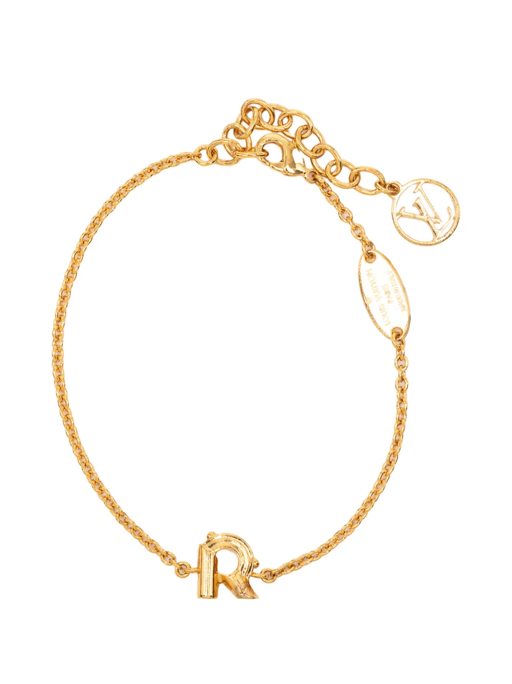 Louis Vuitton Pre-Owned 2019 Gold Plated LV and Me R Bracelet costume bracelet