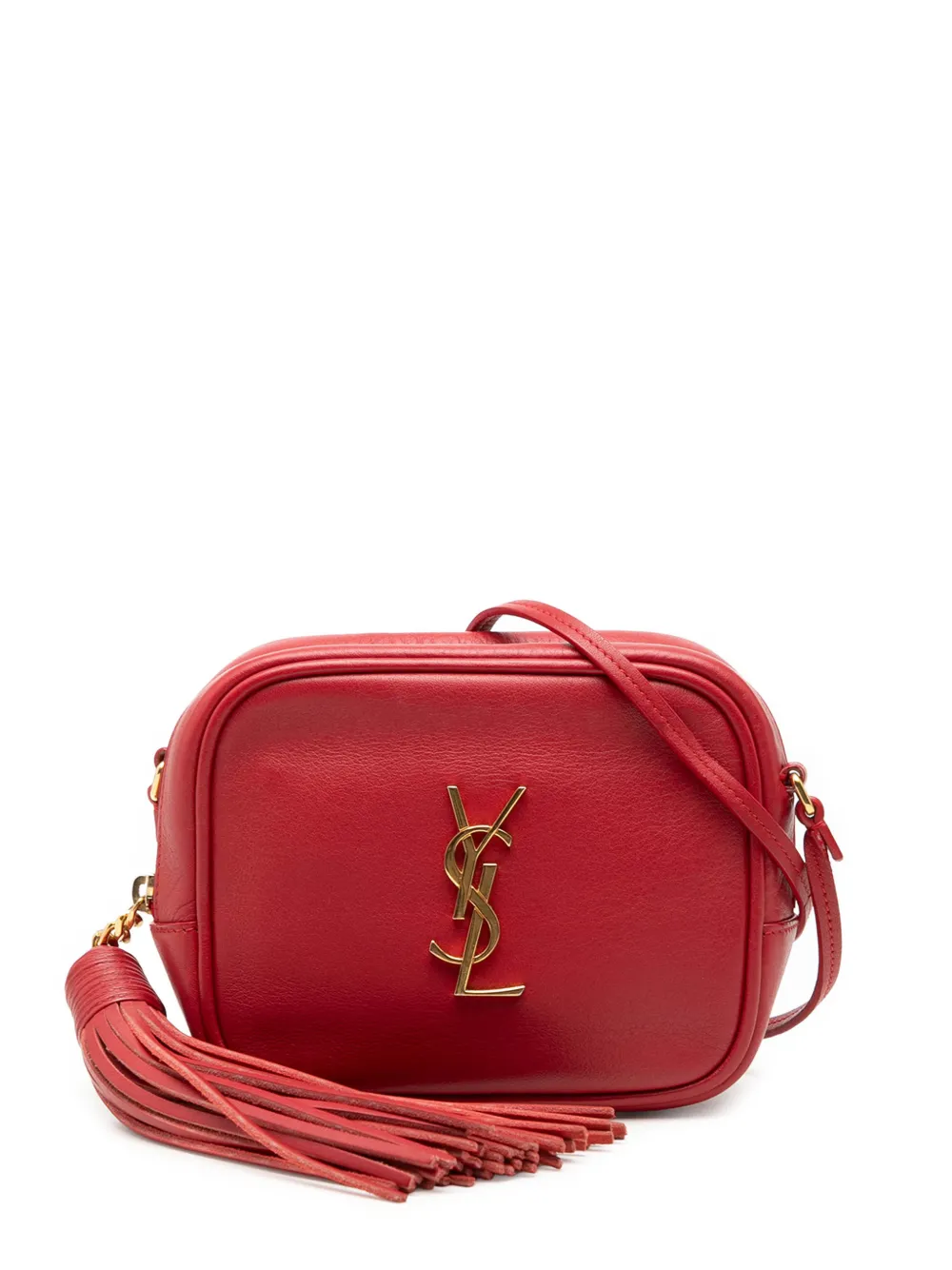 Saint Laurent Pre-Owned 2016 Calfskin Monogram Blogger Bag crossbody bag - Red