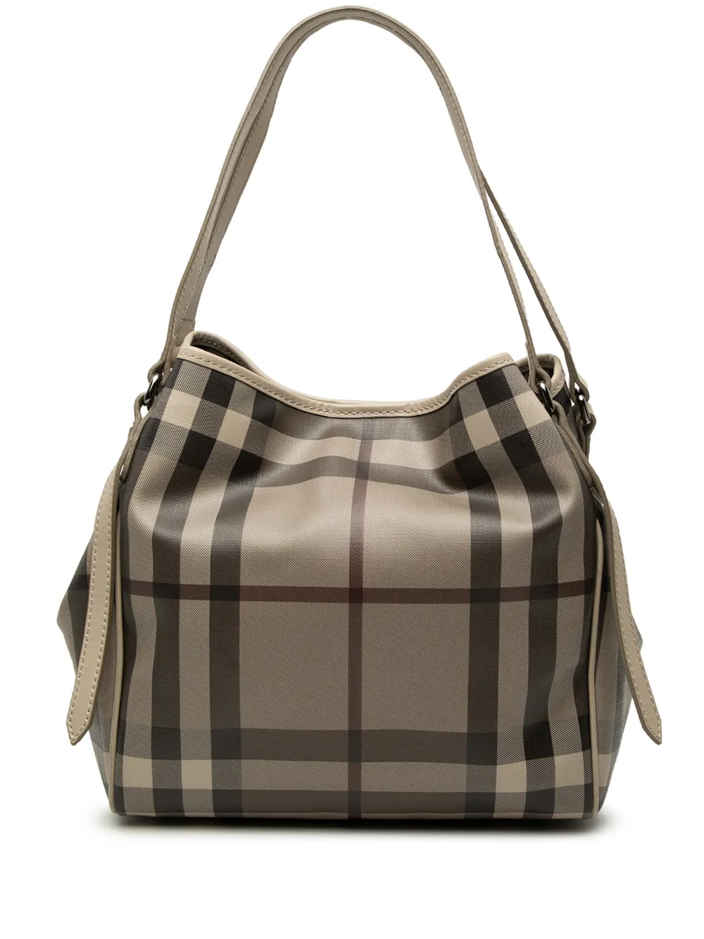 Burberry Pre-Owned 2000-2017 Small Smoke Check Coated Canvas Canterbury tote bag - Grey