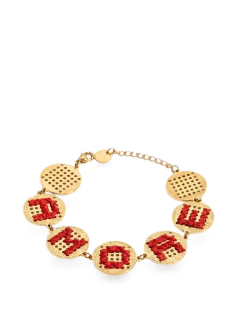 L'EIGHT STUDIO embroidered medallion bracelet