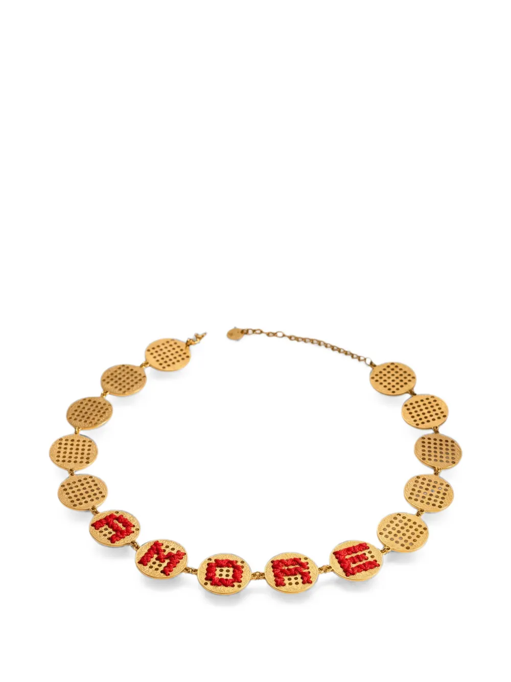 L'EIGHT STUDIO embroidery necklace - Oro