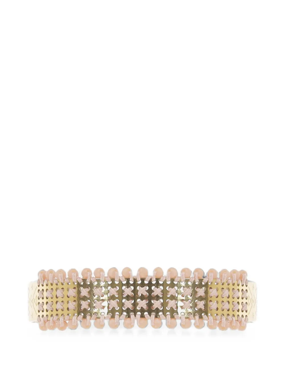 L'EIGHT STUDIO micro-stud panel rigid bracelet - Oro
